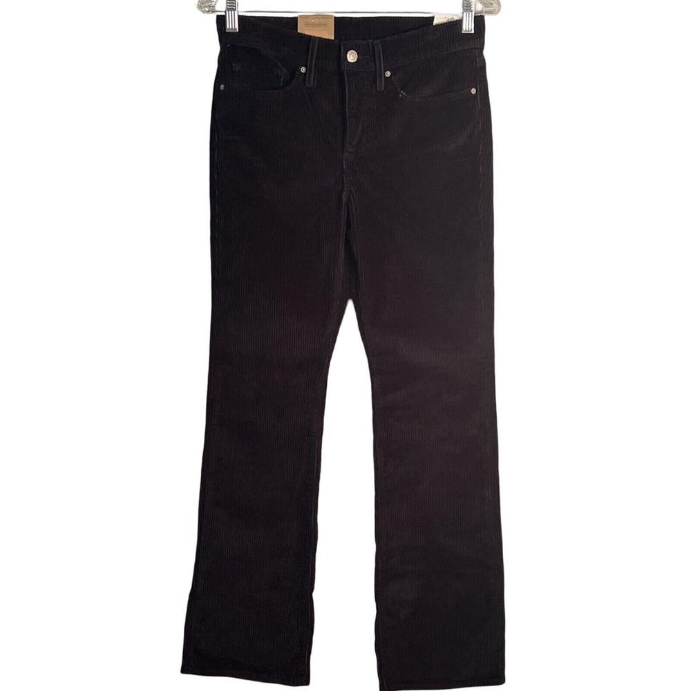 Levis 315 Womens Black Corduroy Bootcut Jeans Size 27 Mid Rise Pockets NEW  