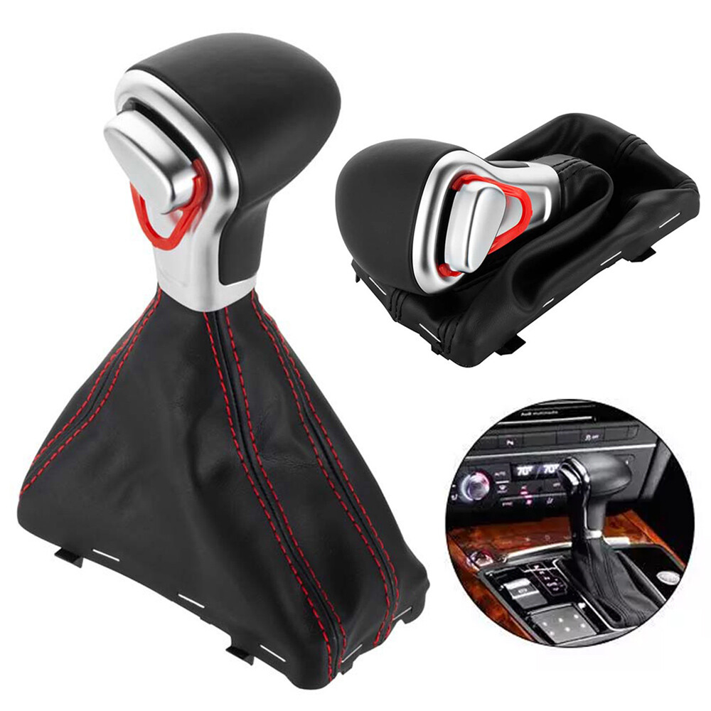 Gear Shift Knob Shifter Gaiter Boot Cover LHD For Audi A4 Quattro A5 A6 A7 Q5 Q7