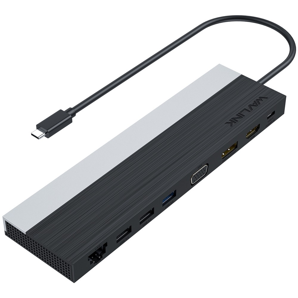 USB C 12-in-1 Hub/ Docking Station Triple Display Type-C Adapter with HDMI