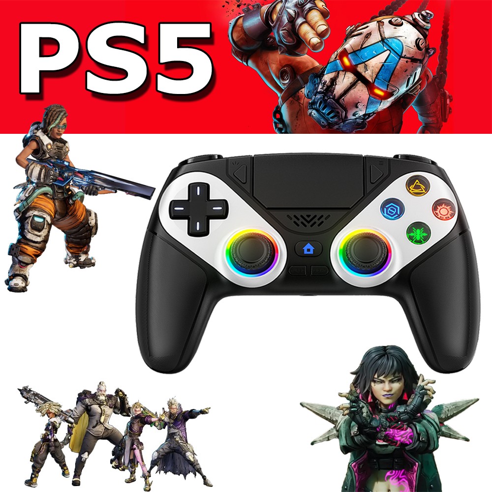 Works For Sony Playstation 5 PS5 DualSense Wireless Black Controller w/Flash US