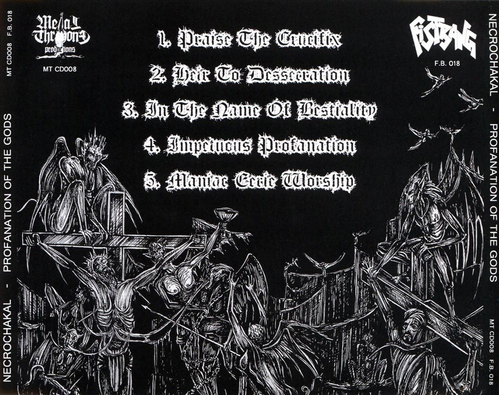 Necrochakal Profanation of the Gods Brand New CD Album
