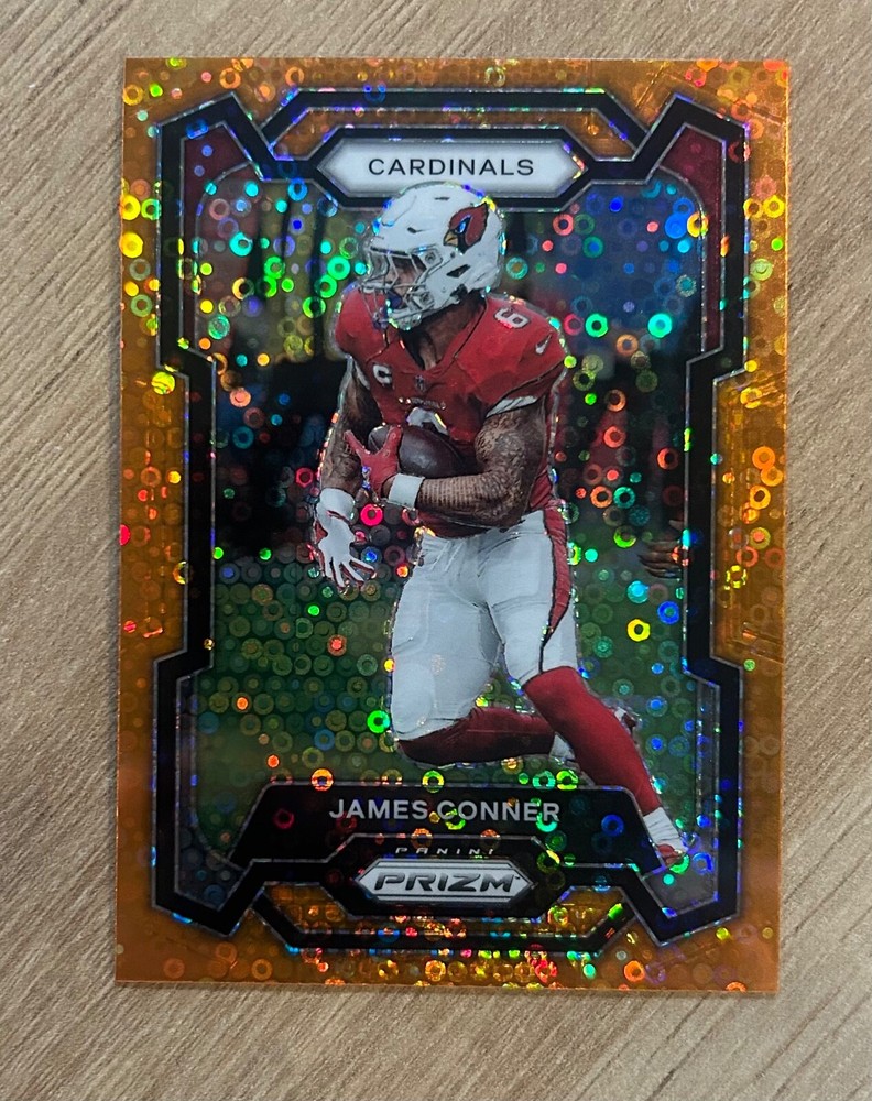 2023 Panini Prizm James Conner Orange Disco Prizm #5 Arizona Cardinals