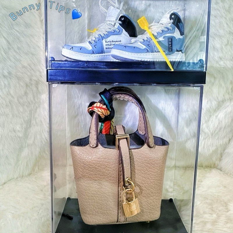 Cute Leather Mini Wallet Lipstick Keychain Charm for Ladies Car or AirPod