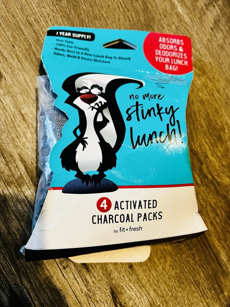 Activated Charcoal Packs Air Fresh Purifier Deodorizer 1 Year Supply NEW 4 pack