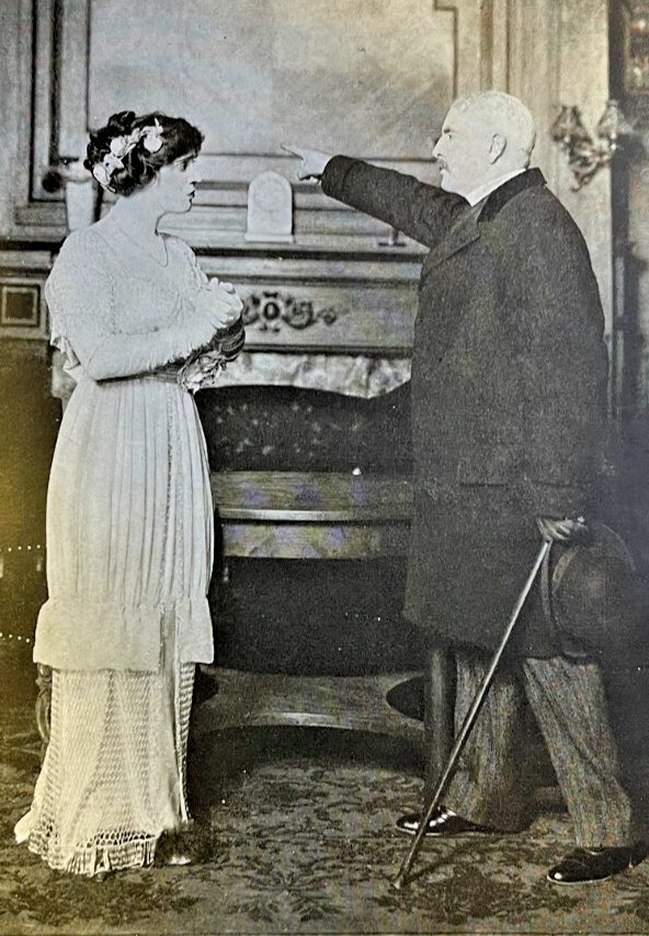 1910 Vintage Magazine Illustration Actors Jane Cowl and Charles Stevenson