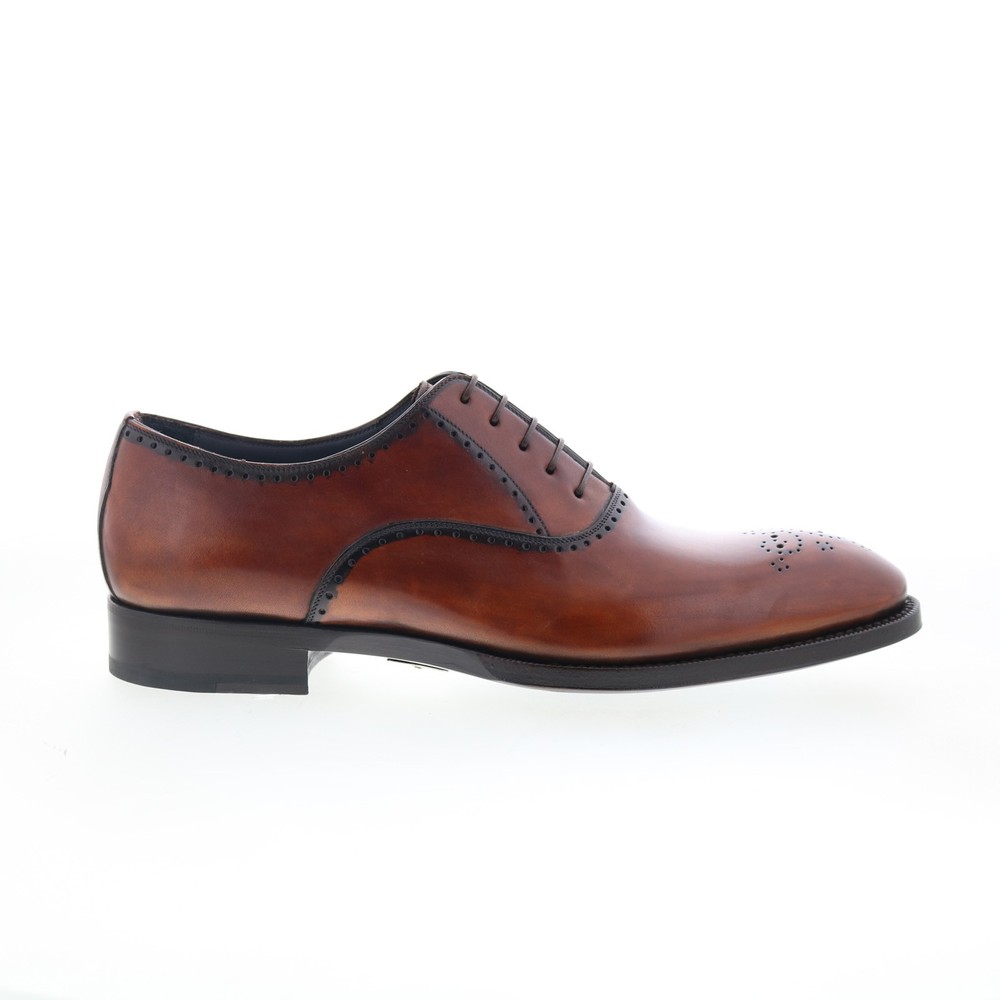 Di Bianco SBP945 Mens Brown Leather Lace Up Oxfords & Lace Ups Casual Shoes