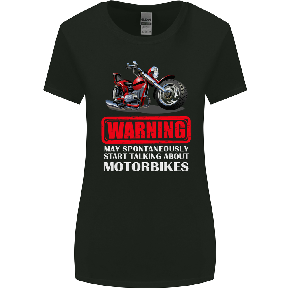 May Start Talking About Motorbikes Funny Womens Wider Cut T-Shirt
