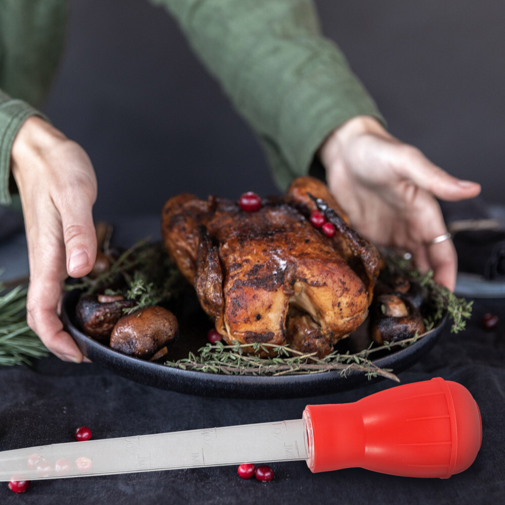 Silicone Basting Bulb Kitchen Oil Dropper Food Liquid Dropper