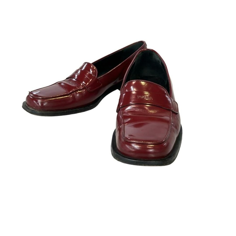 Prada Loafers Womens Size 37.5 L with Mold Dirt Surface Wear