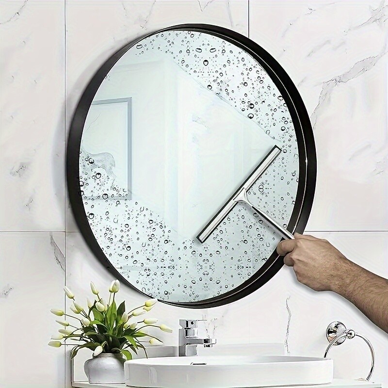 For Car Windshield Mirrors Tile Walls Stainless Steel Shower Squeegee Silicone