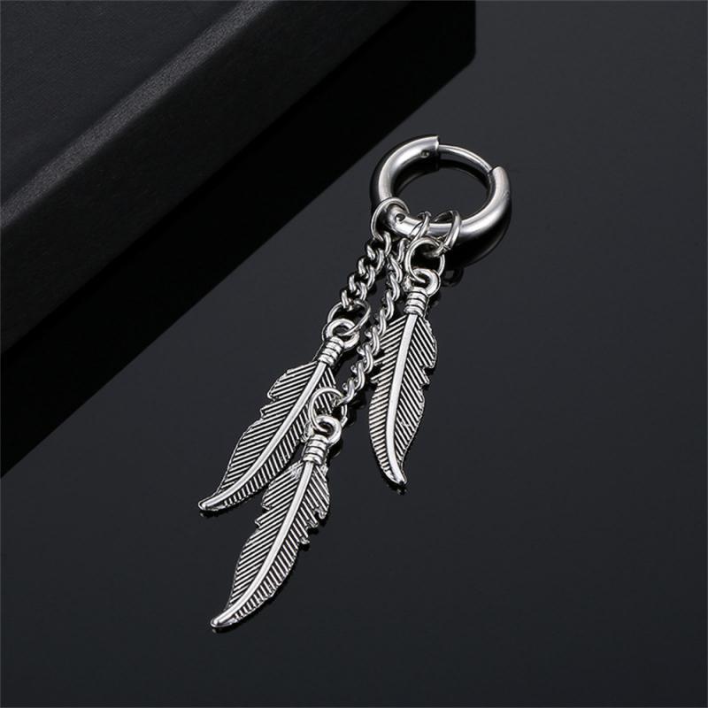 Titanium Steel Ear Bone Clasps Durable Steel  Black Hip Hop Earrings Earring Sta