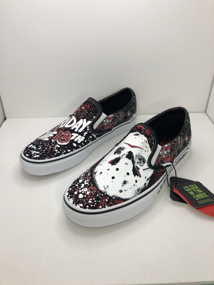 VANS x House Of Terror Friday The 13th Jason Voorhees Shoes Mens Size 10 New