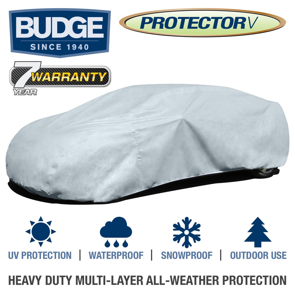 Budge Protector V Car Cover Fits Lincoln Continental 1997|Waterproof |Breathable