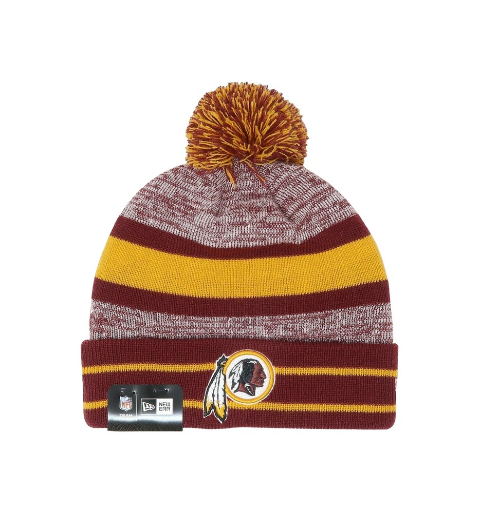 NEW ERA Washington Commanders Redskins Beanie Burgundy Gold Men Women Knit Hat