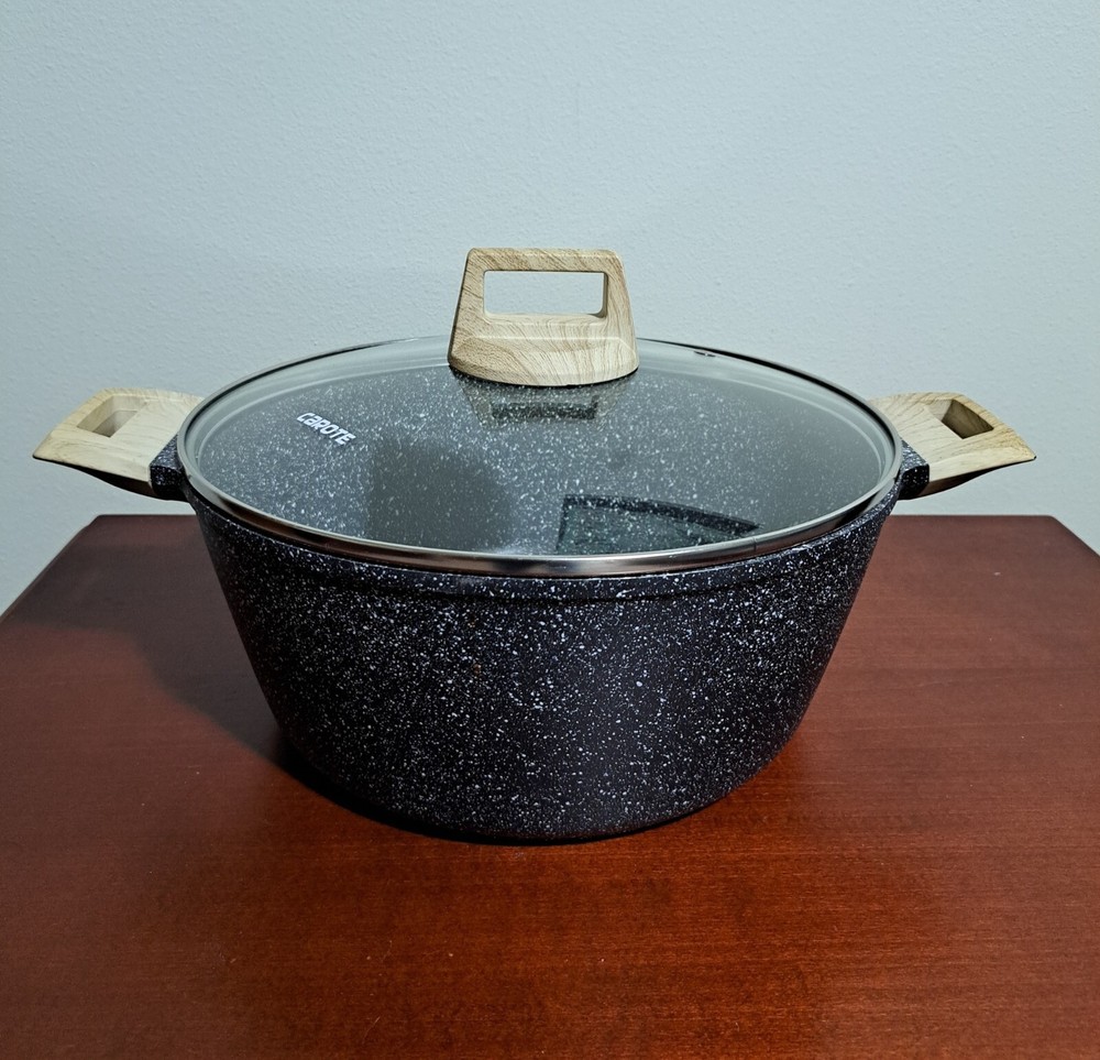 Carote Gray Speckled 6 Quart Nonstick Dutch Oven Stockpot With Lid