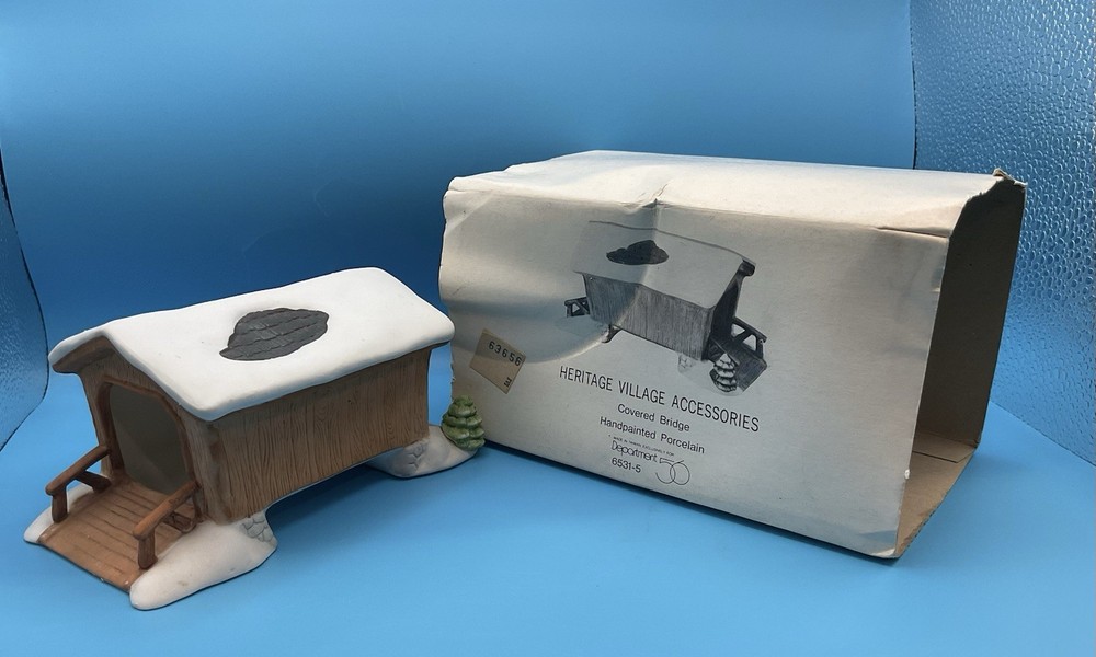 Heritage Village Collection Dept. 56, COVERED BRIDGE, w/box, #6531-5, C