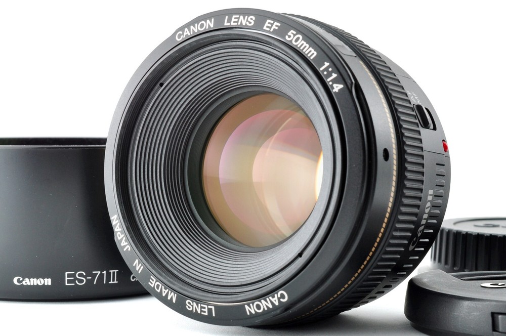 Canon EF 50mm f1.4 USM AF Lens with Hood in Excellent Condition
