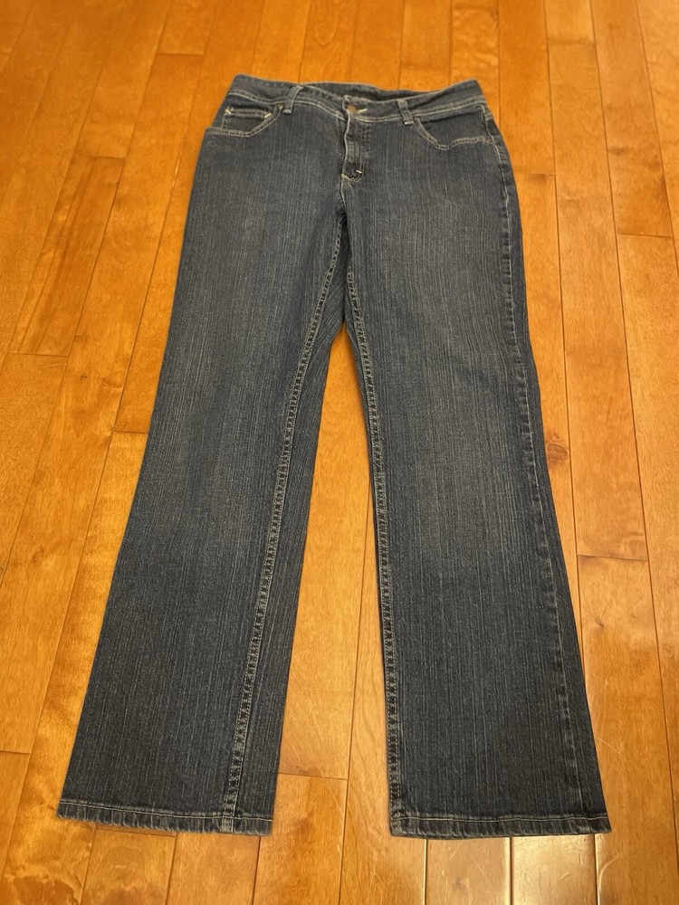 Women's LEE Relaxed Straight Leg Jeans - 12M, 99% Cotton 1% Spandex