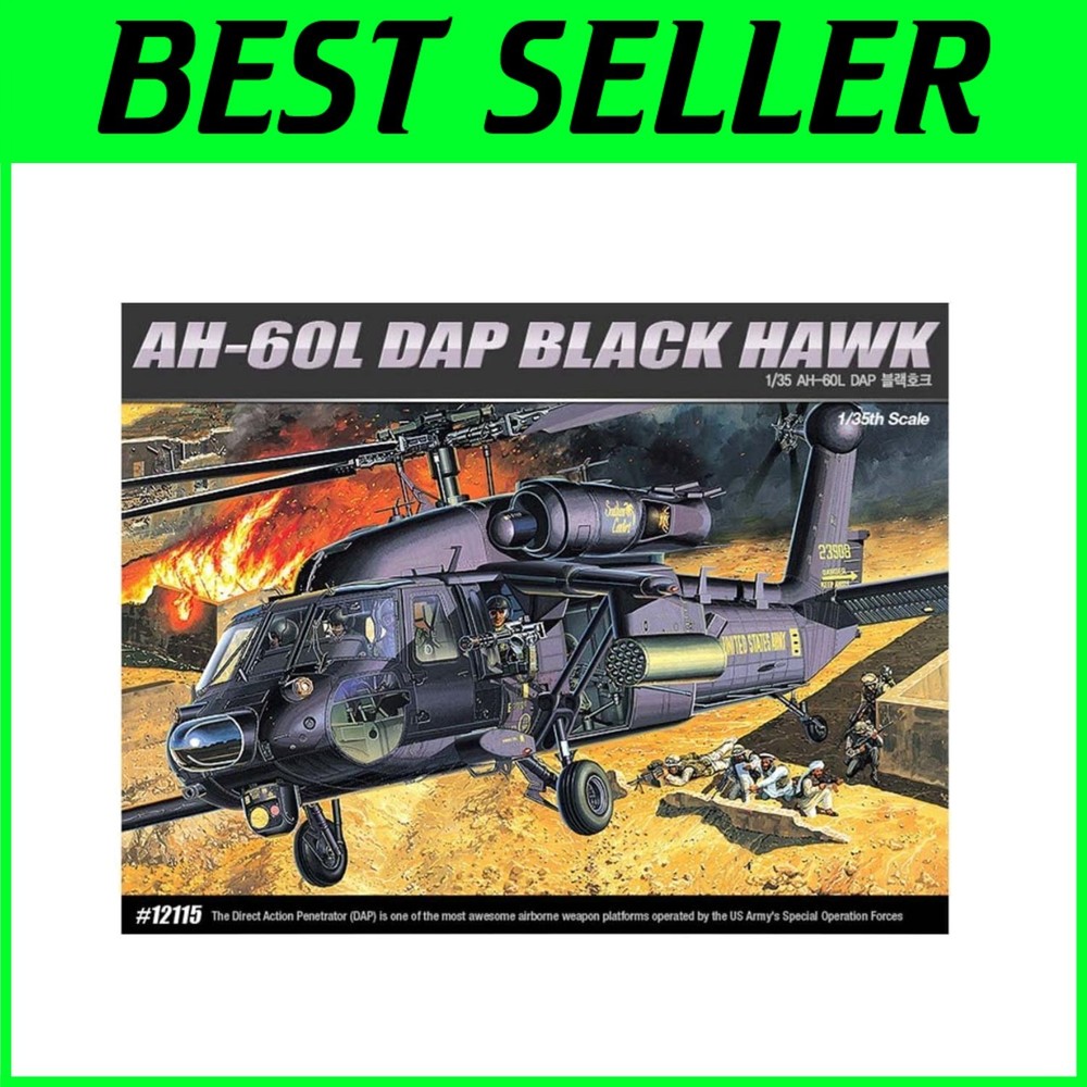 Versatile 1/35 Scale AH-60L Military Helicopter Model Kit with Custom Options