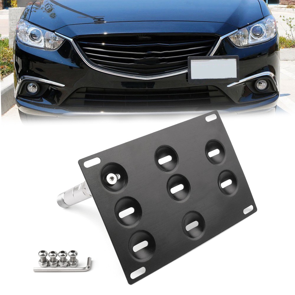 Mazda 3 6 CX5 Front Bumper Tow Hook License Plate Bracket Holder