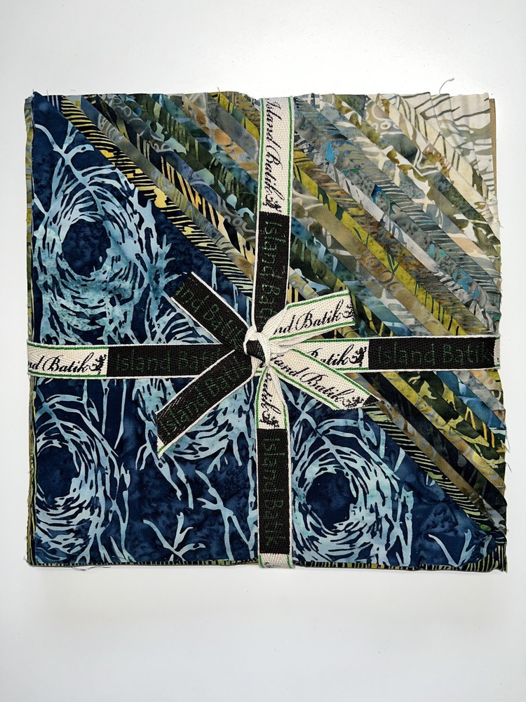 Island Batik RIVER WALK Green Blue 10