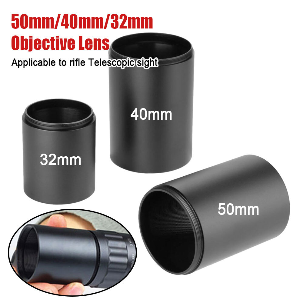 32mm 40mm 50mm Sunshade Scope Sun Shade Tube Objective Lens Scope US SHIP
