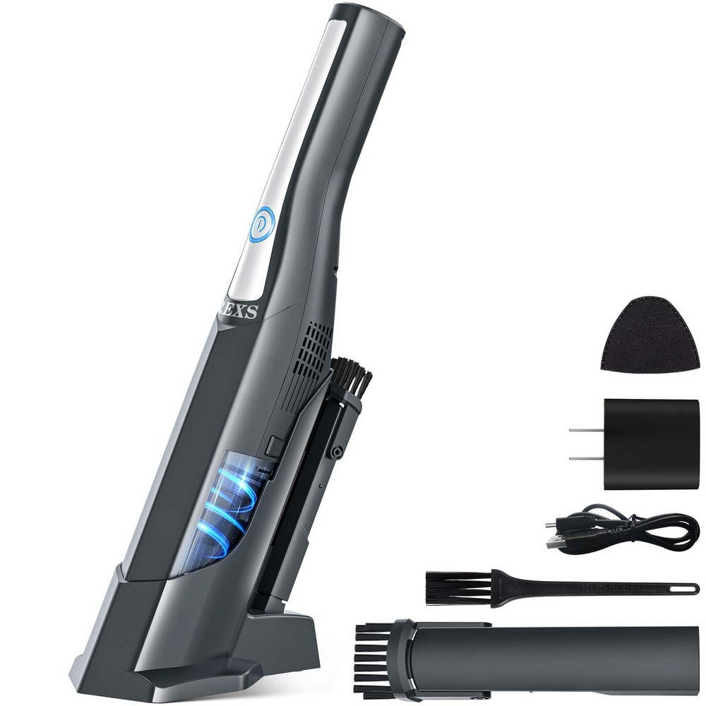 XREXS Cordless Handheld Vacuum - 12000Pa High Power for Cars and Home