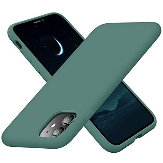 Designed for iPhone 11 Case, Silicone Ultra Slim Shockproof Midnight Green
