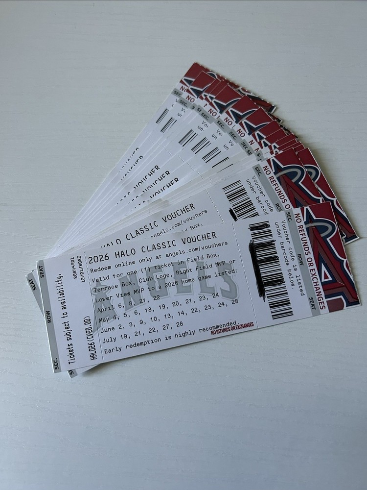 Angel stadium ticket vouchers (2026 season)-image