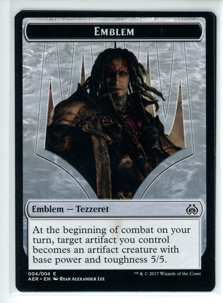 EMBLEM - TEZZERET THE SCHEMER Aether Revolt #4 AER(NM)(MTG)
