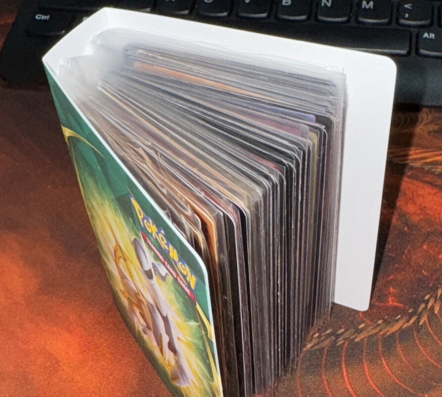 Pokemon & Dragon-Themed Trading Card Binder Holds 60+ Yugioh MTG Cards  