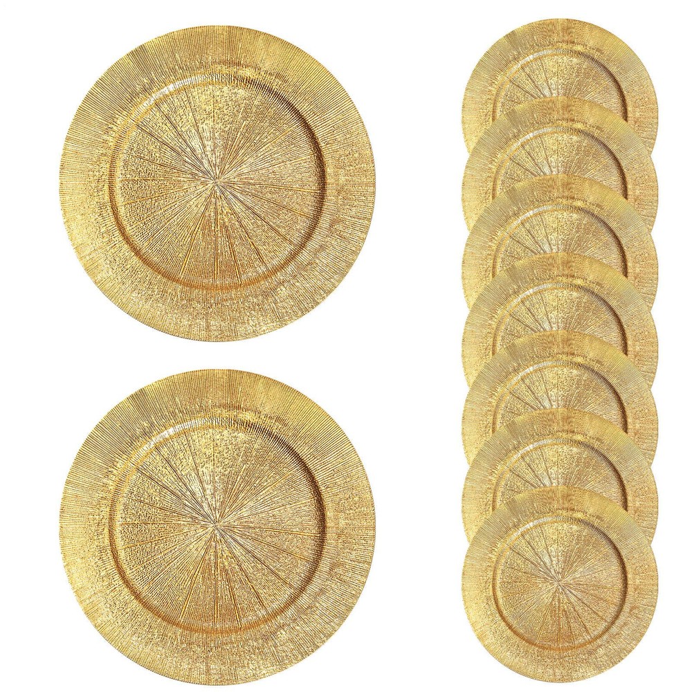 Gold Charger Plates Antique Plate Chargers For Dinner Plates - Set of 100 Din-