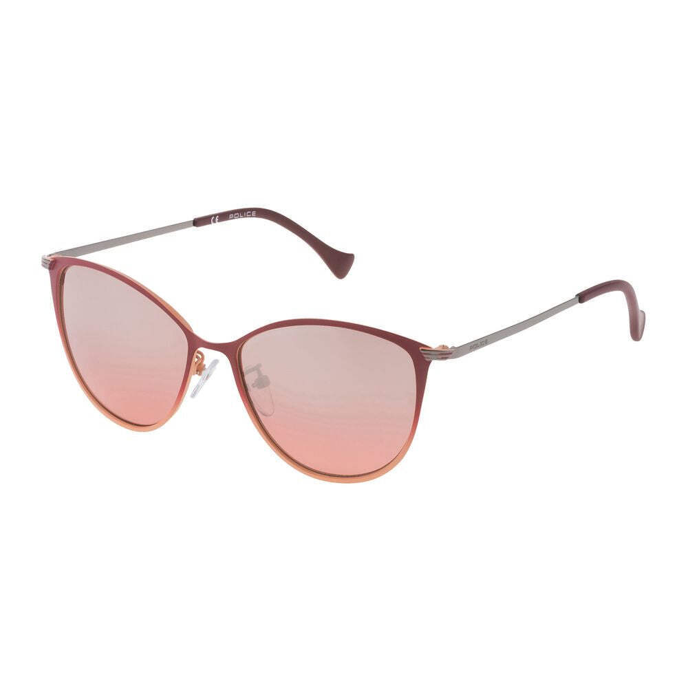 Police Orange-Toned Metal Frame Sunglasses for Men and Women