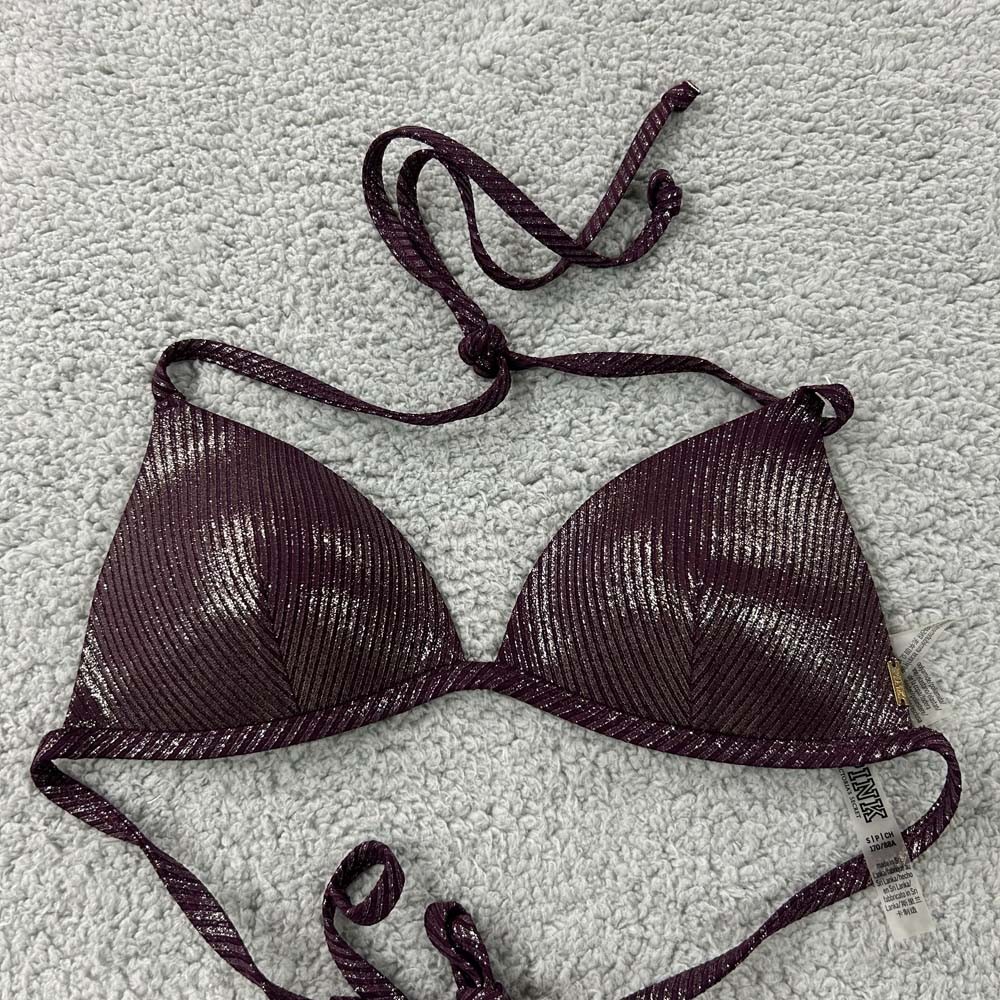 Pink Swim Bikini Top Womens Size Small Beach Swimwear Halter Victoria Secret