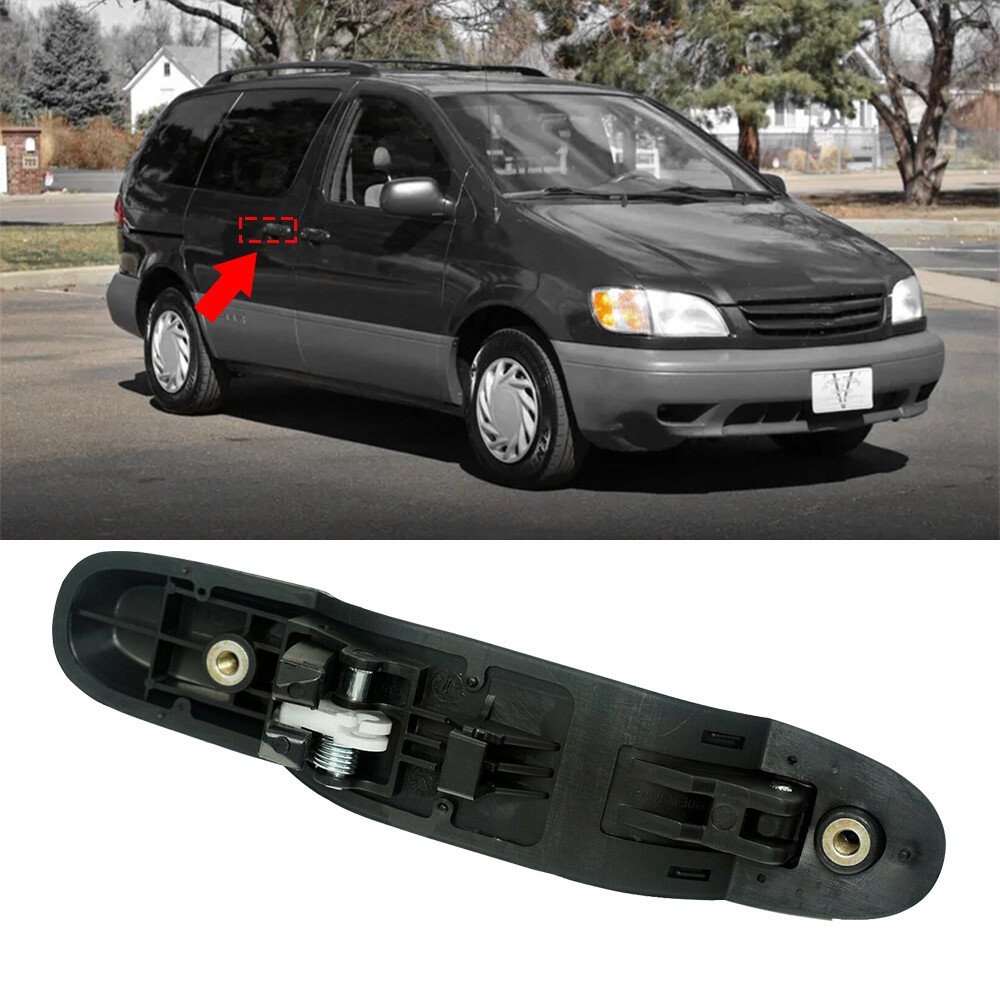 Door Handle Rear Sliding Door Left or Right for 1998-2003 Toyota Sienna Black