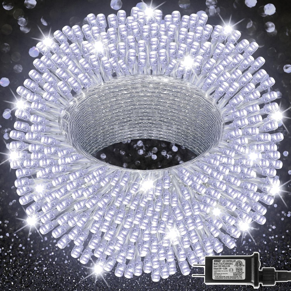 300 LED String Lights 98.5FT Super Bright Christmas Outdoor Indoor Waterproof Decor