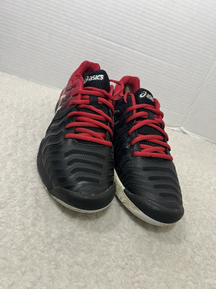 Asics Gel Resolution 7 E701Y Men’s 8 Tennis Court Shoes Sneakers Red Black