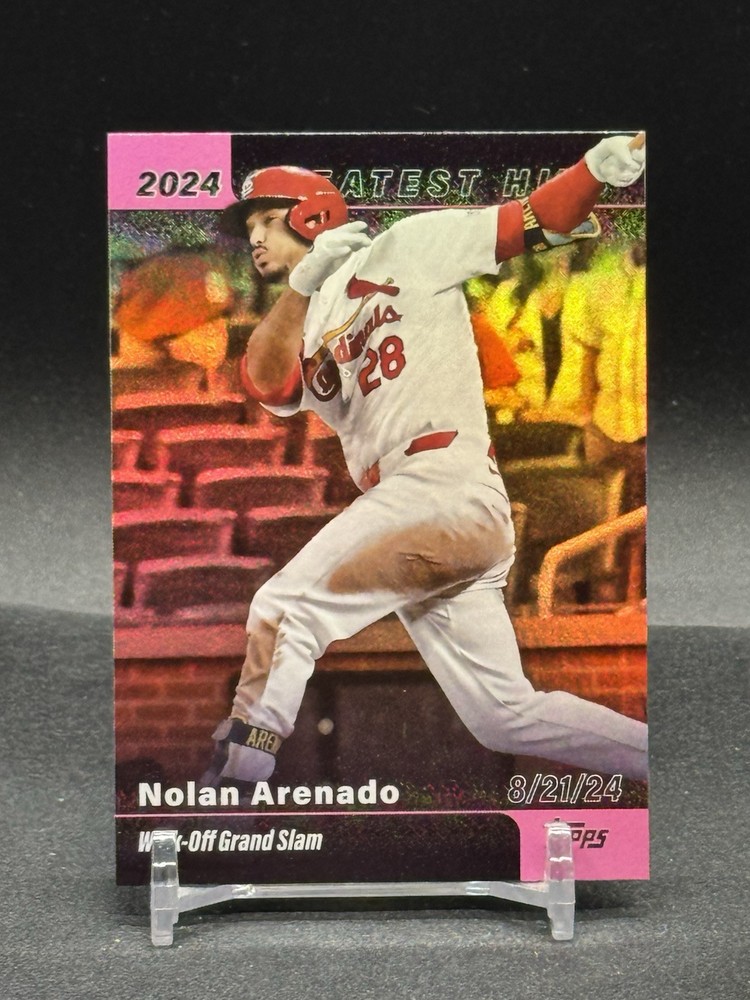 2025 Topps Series 1 - Nolan Arenado 2024 Greatest Hits Pink Foil Cardinals #GH-5