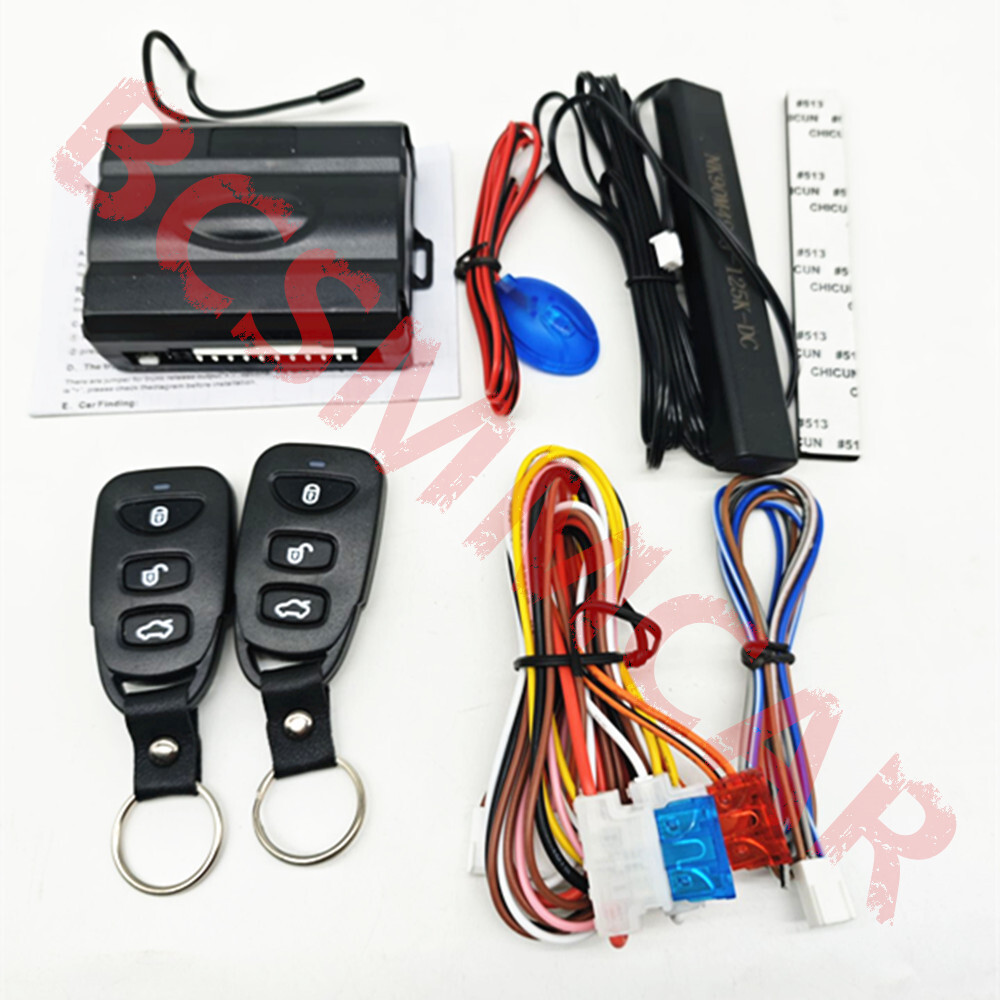 Keyless Entry System with Remote Control for 4-Door Cars