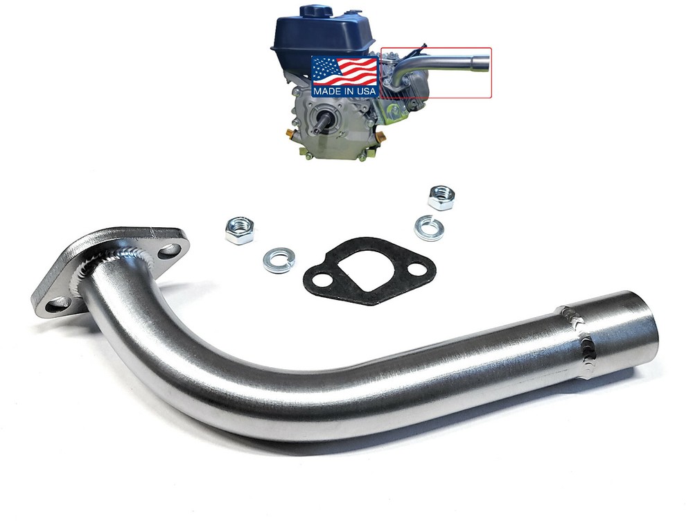Exhaust Pipe Head For Predator 212cc Coleman CT200U GX160 GX200 Mini Bike