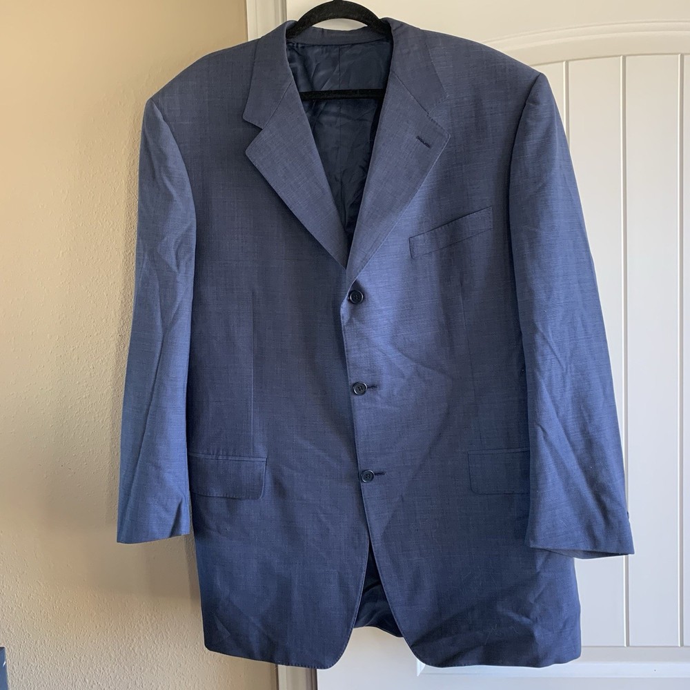 CANALI Pure Wool Blazer Coat Jacket - Mens EU 58 L US 48 L 58L 48L