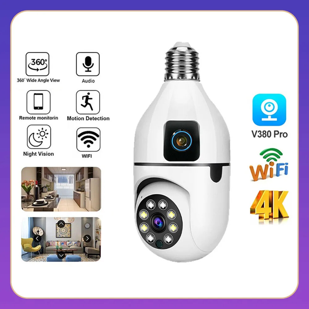 Camera CCTV V380 Pro WiFi Wireless Mini Smart Home Security Camera 1080P
