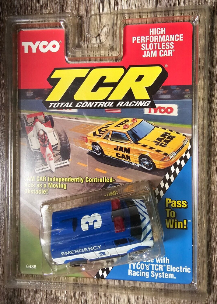 TYCO HO Slot Car TCR Dodge Emergency Van #3 Vintage NOS