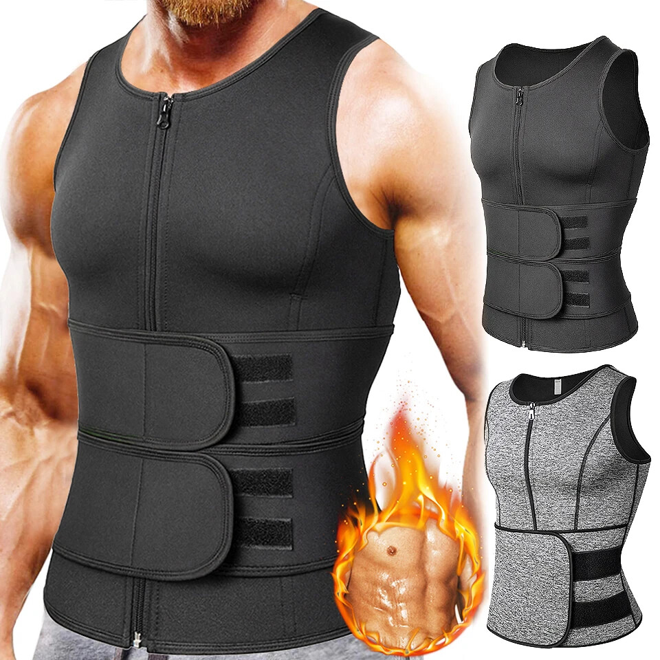 Men Slimming Body Shaper Vest Waist Trainer Compression Shapewear Undershirt