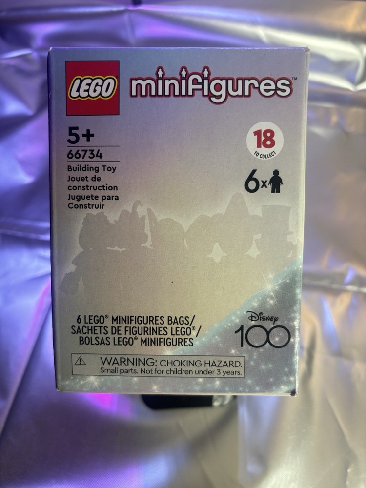 Lego Disney 100 Mini Figures Mystery Box 66734 Unopened with 6 Minifigs