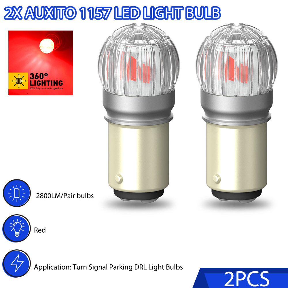 Pair 1157 LED Tail Bulbs Safety Brake Tail Signals Turn Lights Marker Side Lamp