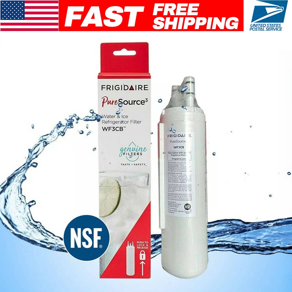 1 Pack Frigidaire WF3CB Pure Source 3 Water & Ice Refrigerator Filter New Sealed