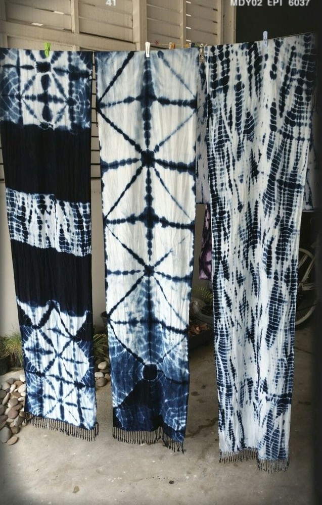 Soft Tie-Dye Print Women’s Pleated Shawl Hijab Headscarf