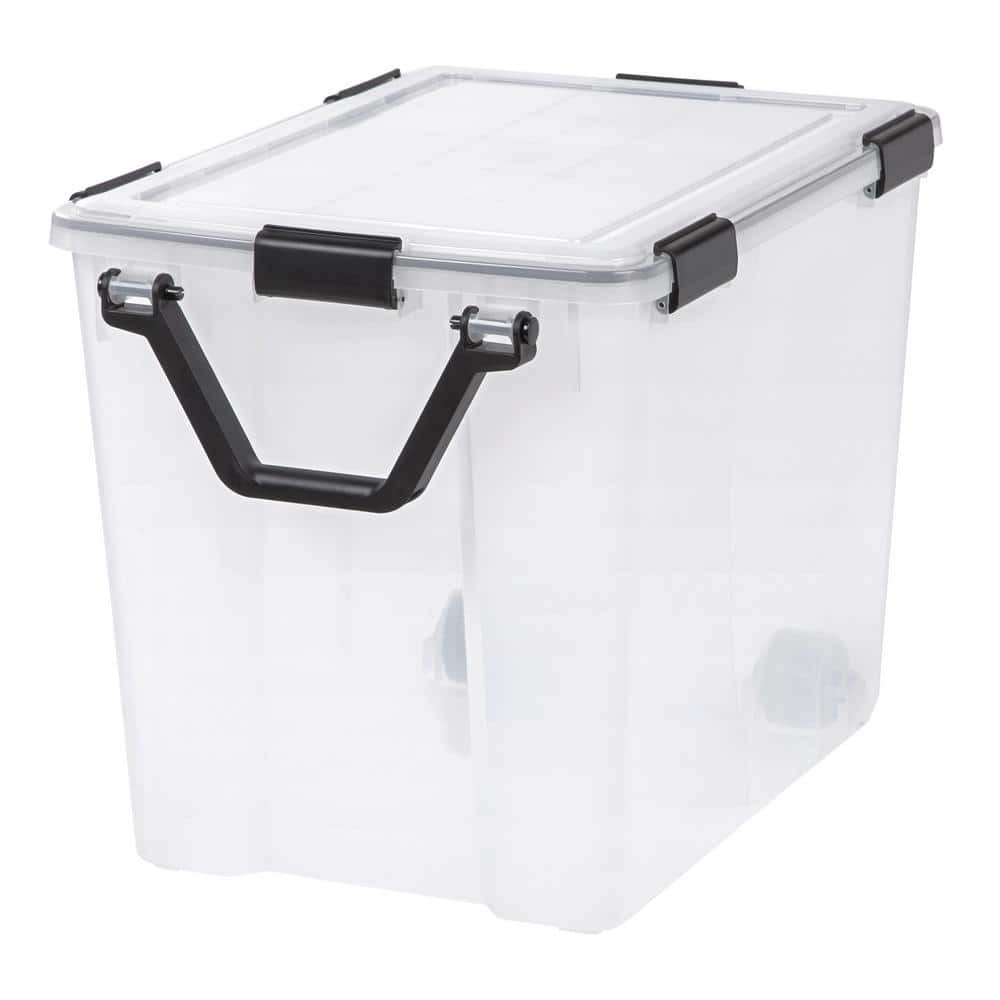 103 Qt WeatherPro Heavy-Duty Storage Tote with Secure Latching Lid