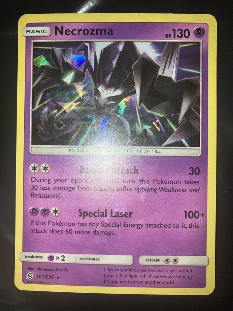 Shiny BASIC Necrozma Pokemon Card Ultra Rare